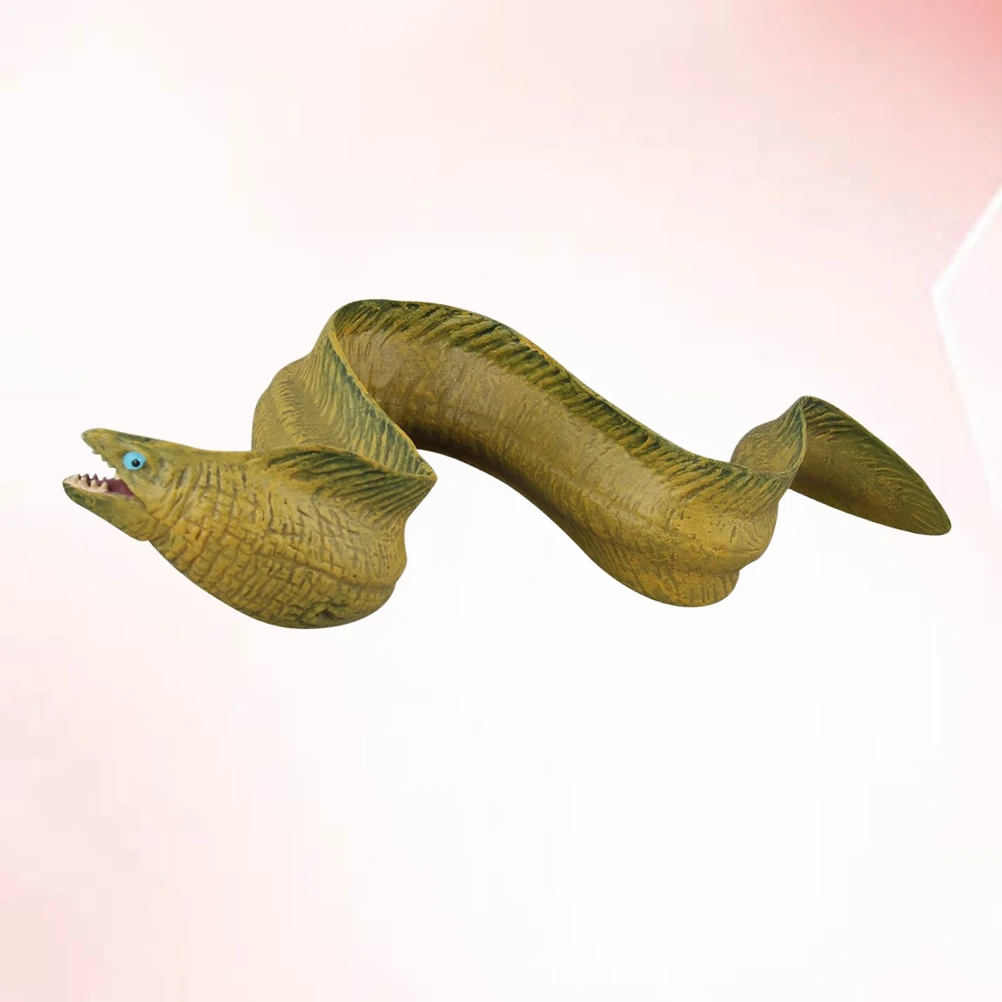 

Eel Ornaments Toy Simulated Marine Animal Decor Decorate Solid Model Mini