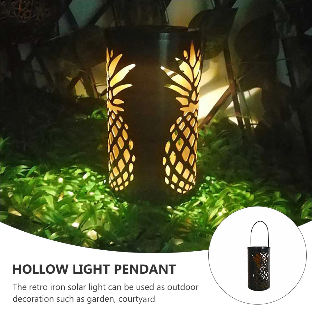 

Pineapple Hollow Solar Light Outdoor Hanging Creative Projection Lamp for Garden Patio Yard Decor Pineapple Solar Light