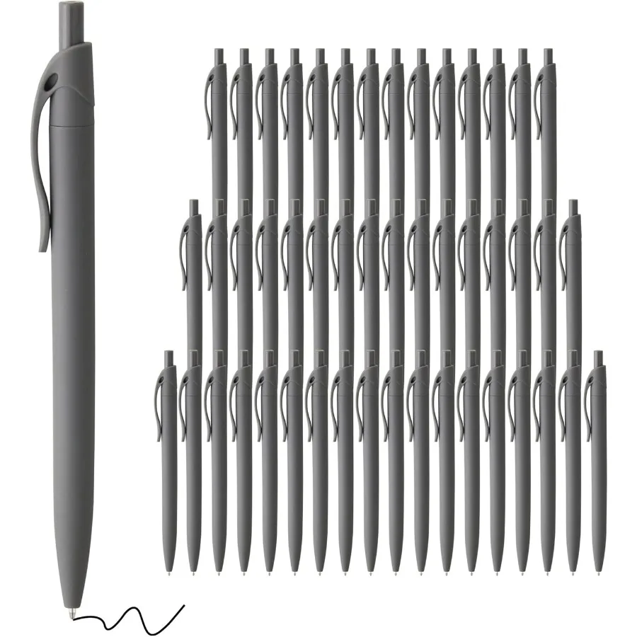 

Bulk Pens 50 Pack No Bleed Black Retractable Ballpoint Pens Medium Point Smooth Ink 1.0MM