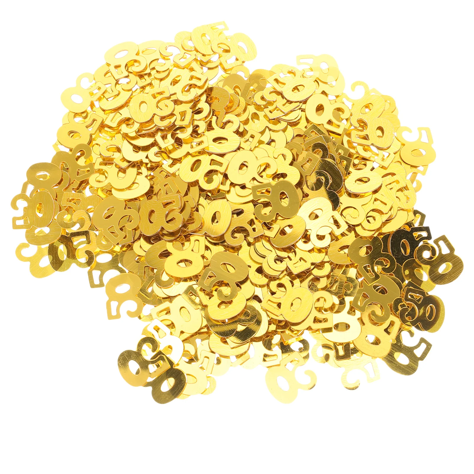 

1200Pcs Gold Number Confetti Sequins Party Decoration Birthday Anniversary Celebration Supplies Number Confetti