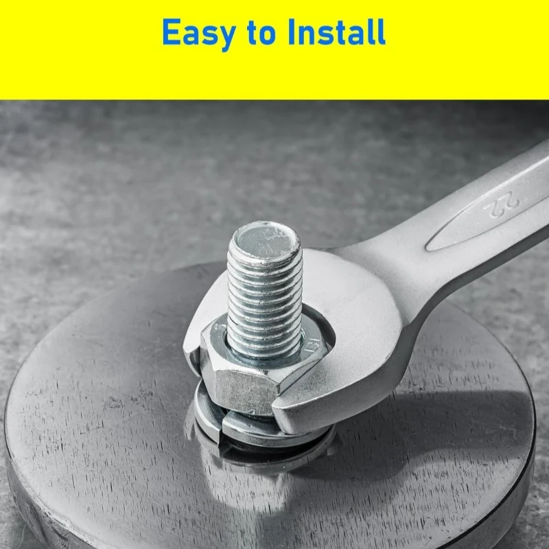 Mur Flens Segi Enam Bergerigi Baja Tahan Karat, Mur Segi Enam Pengunci Sendiri, Pengikat Ulir, Mur untuk Sekrup, Perlengkapan Perangkat Keras, Kit Aneka Ukuran M3-M12