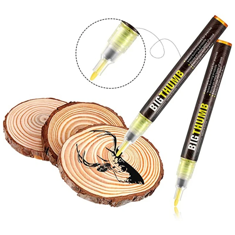 

Burning Pen Scorch Burned Marker Pyrography Pens for DIY Projects Fine Tip Tool