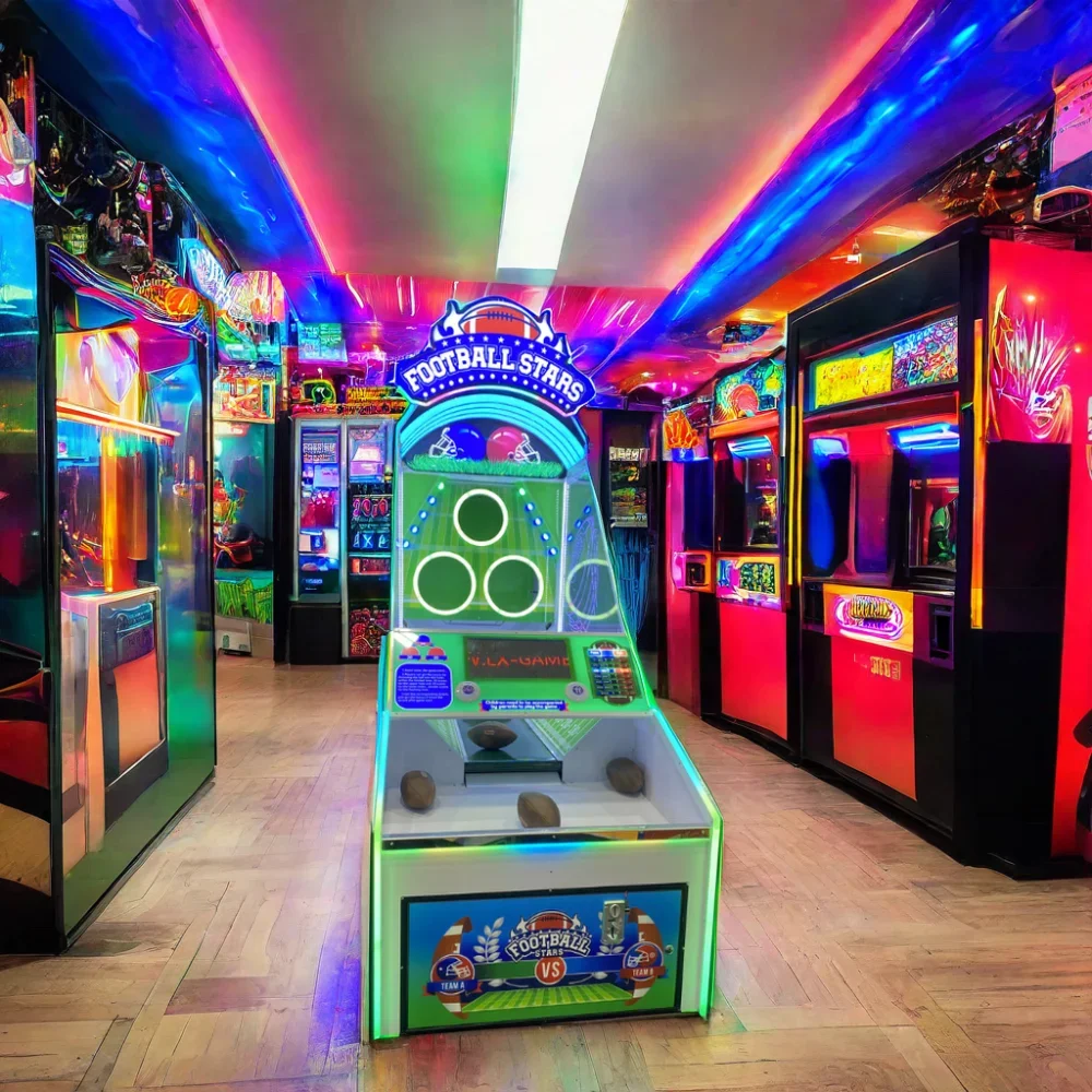 Muntautomaat Arcade Game Machine Voetbal Sterren Groene Arcade Gooien Voetbal Amusement Machine Voor Fec Kinderen En Volwassenen