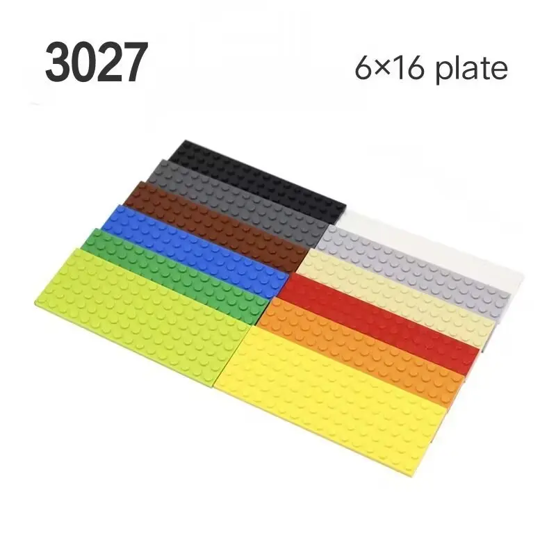 MOC Puzzle Building blocks compatible with 3027 small particle accessories 6x16 base sheet