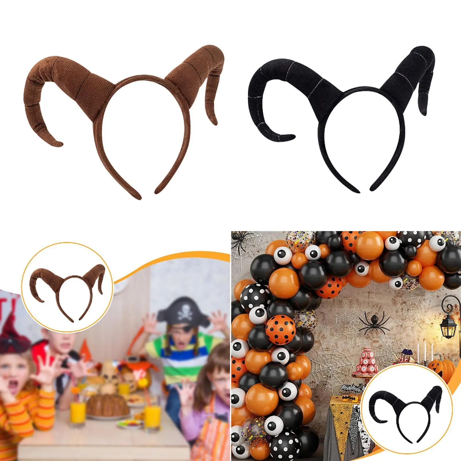 

Повязка на голову с антилопы, универсальная повязка для волос для маскарада, карнавала, дня рождения