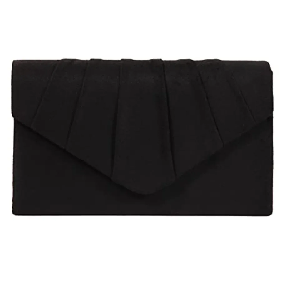 

BBjinronjy Clutch Purse Evening Bag for Women Evening Wedding Party Velvet Suede Pleated Handbag