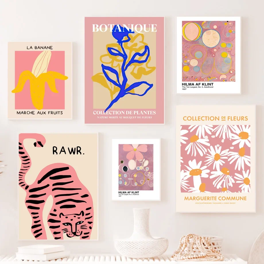 

Collection Flower Plants Tiger Abstract Matisse Art Canvas Painting Nordic Posters And Prints Wall Pictures Living Room Decor