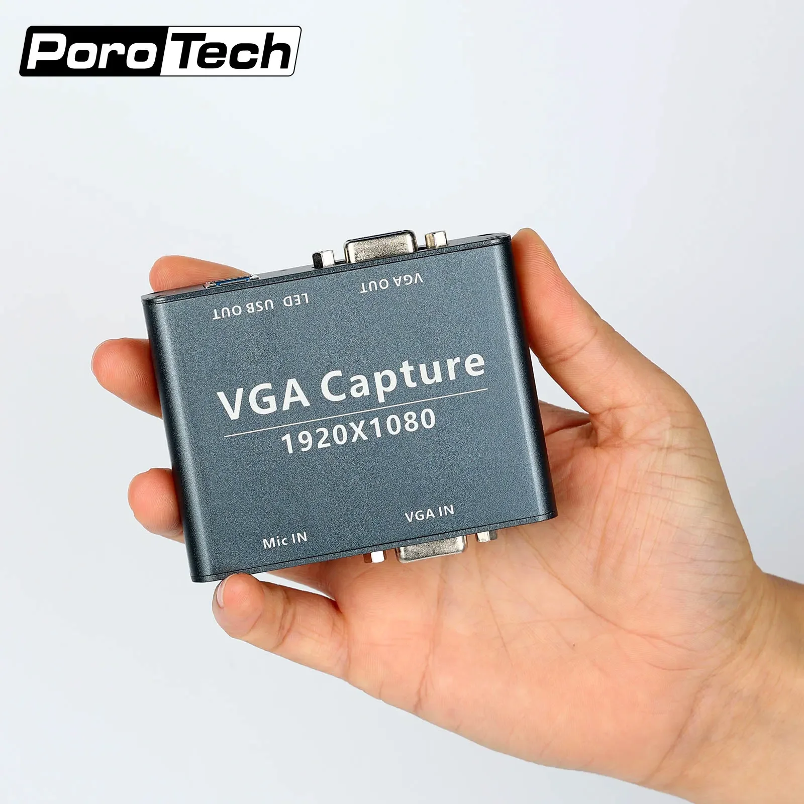 VGA Video Converter Comes with two VGA cables to convert VGA to USB video signal Compatible with all computers mini size