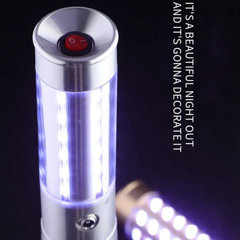 ABVA-2 Pieces LED Strobe Light LED Bottle Service Light Reusable Champagne Bottle Handheld Light For Party Concert,US Plug