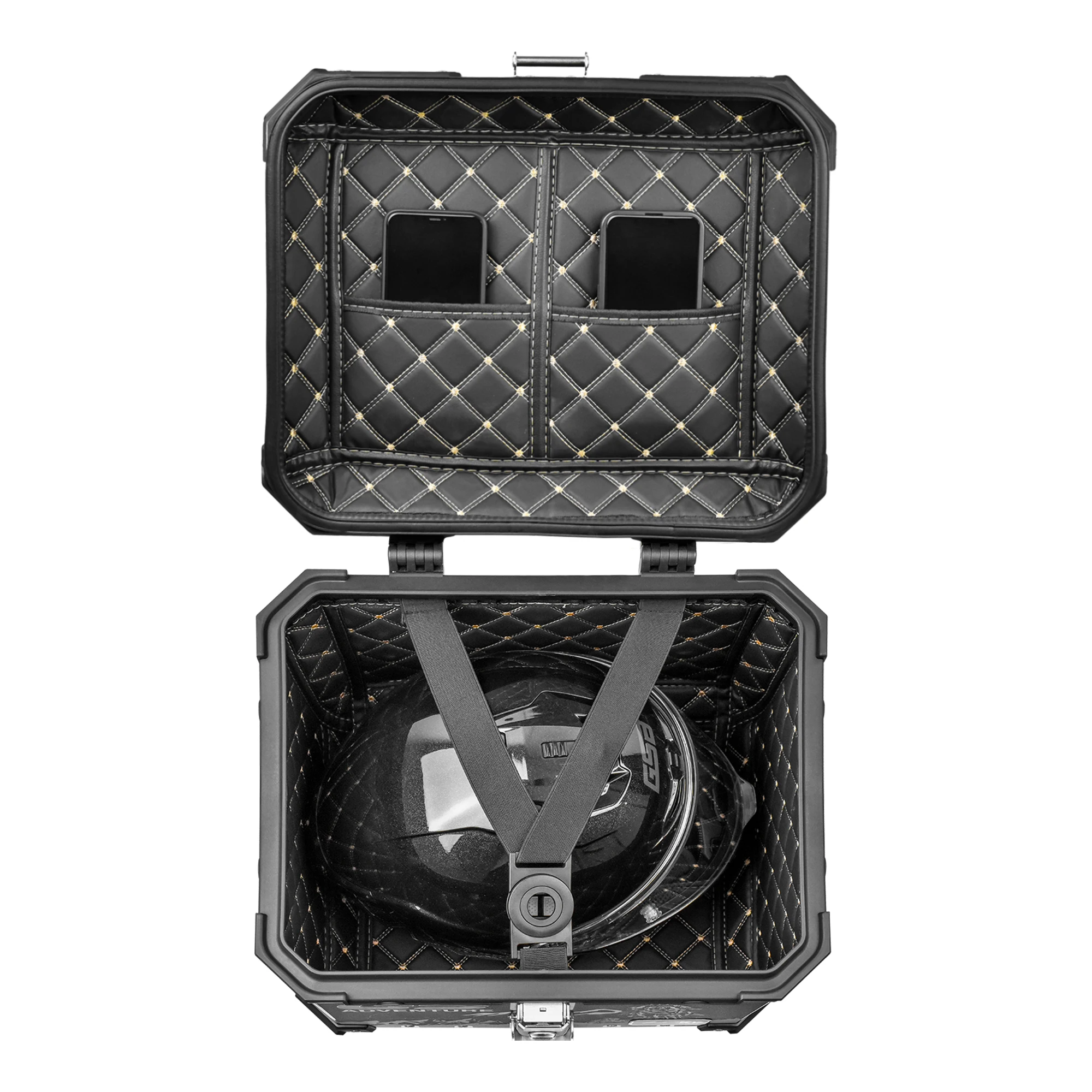 

Manufacturer's 36/45/55L Motorcycle Exhausted Side Pannier Box Waterproof Aluminium Alloy Maxi-Scooter Motor Bike Case Baggage