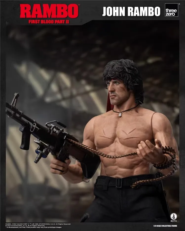 

Threezero 3Z03280W0 1/6 Soldier Rambo Full Set 12'' Action Figure Doll Model Toy In Stock