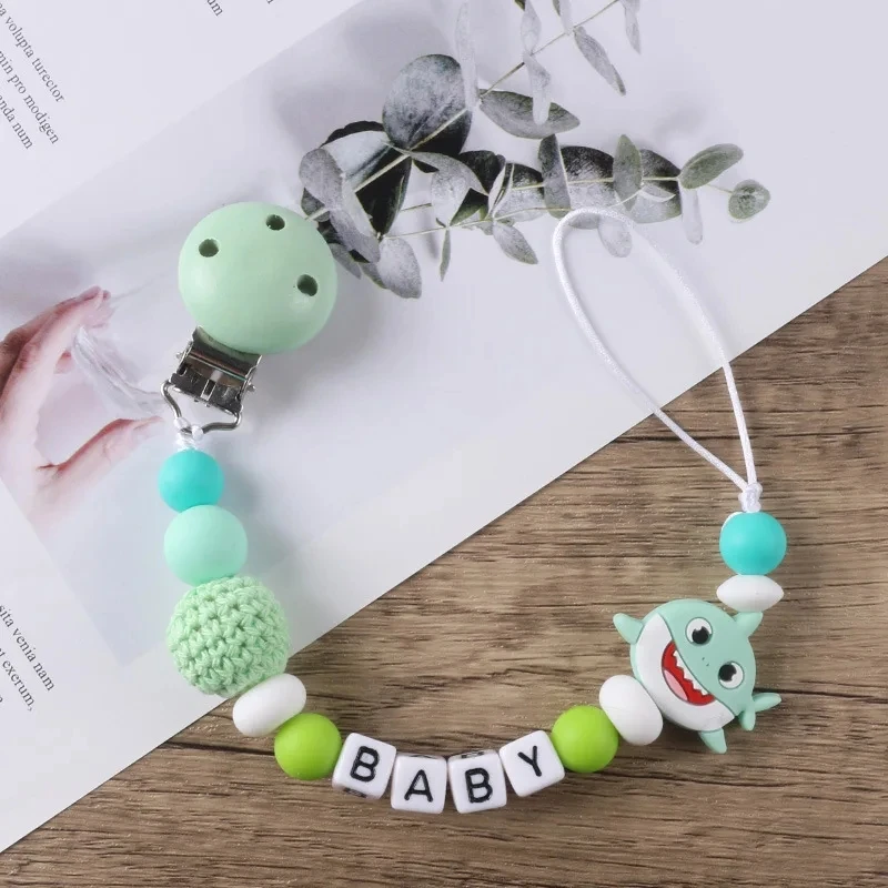 Baby Cartoon Animal Pacifier Chain Clips Nipple Holder Chain For Nursing Chewing Toys Shower Gifts