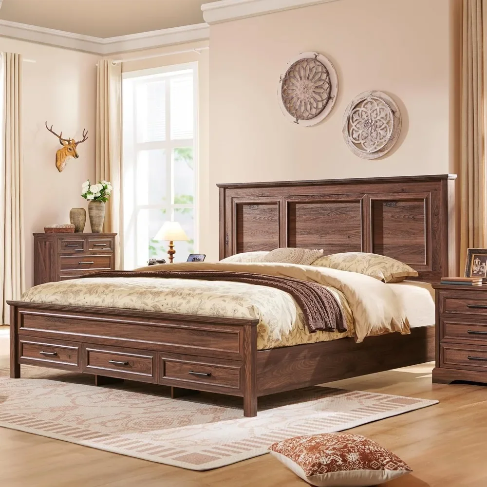 Queen Size Bed Frame with 52