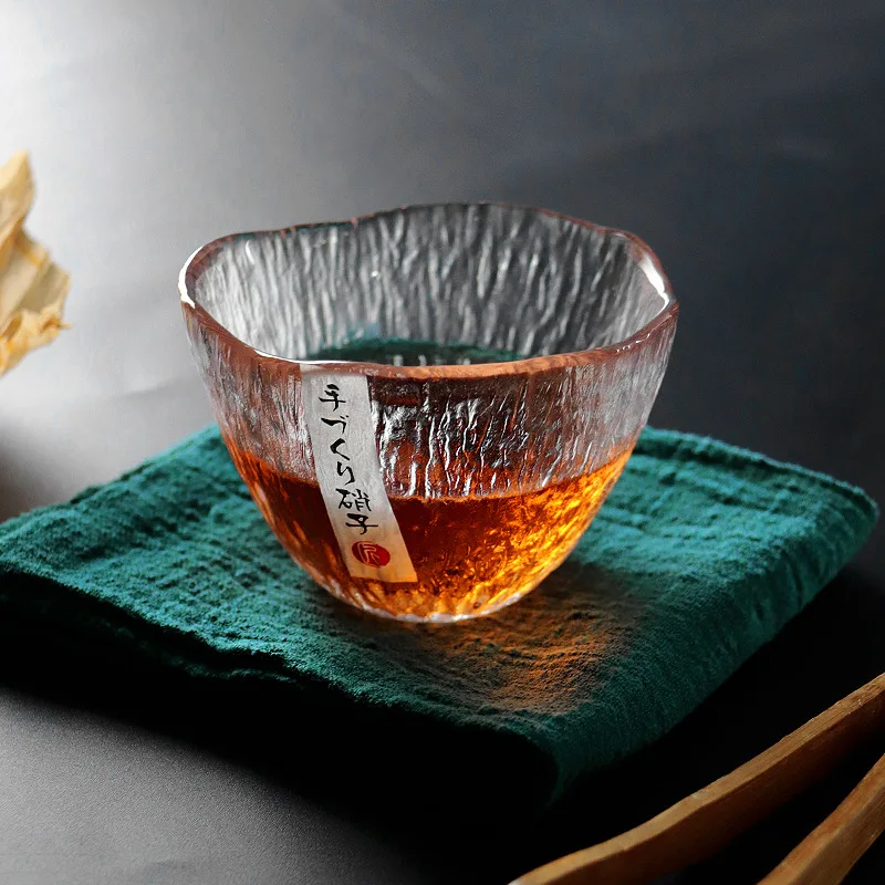 Japanese Glass Tea Cup Large Tea Cup Arabic Coffee Cup Heat-resistant Glazed Tea Cup Wine Cup Kung Fu tea set 150ml