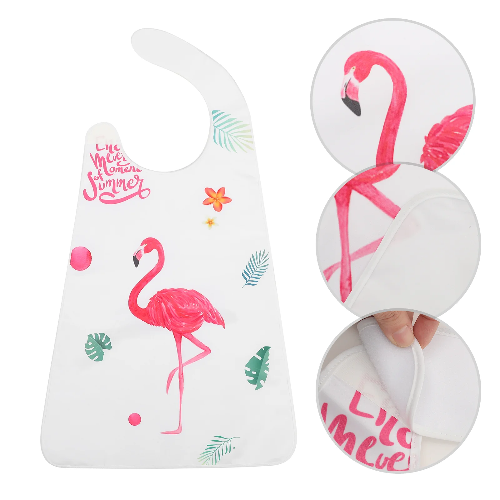 Adult Bib Sticky Design Waterproof for Adults Fashionable and Cute Spill Rice Polyester Senior Apron Eating Mealtime