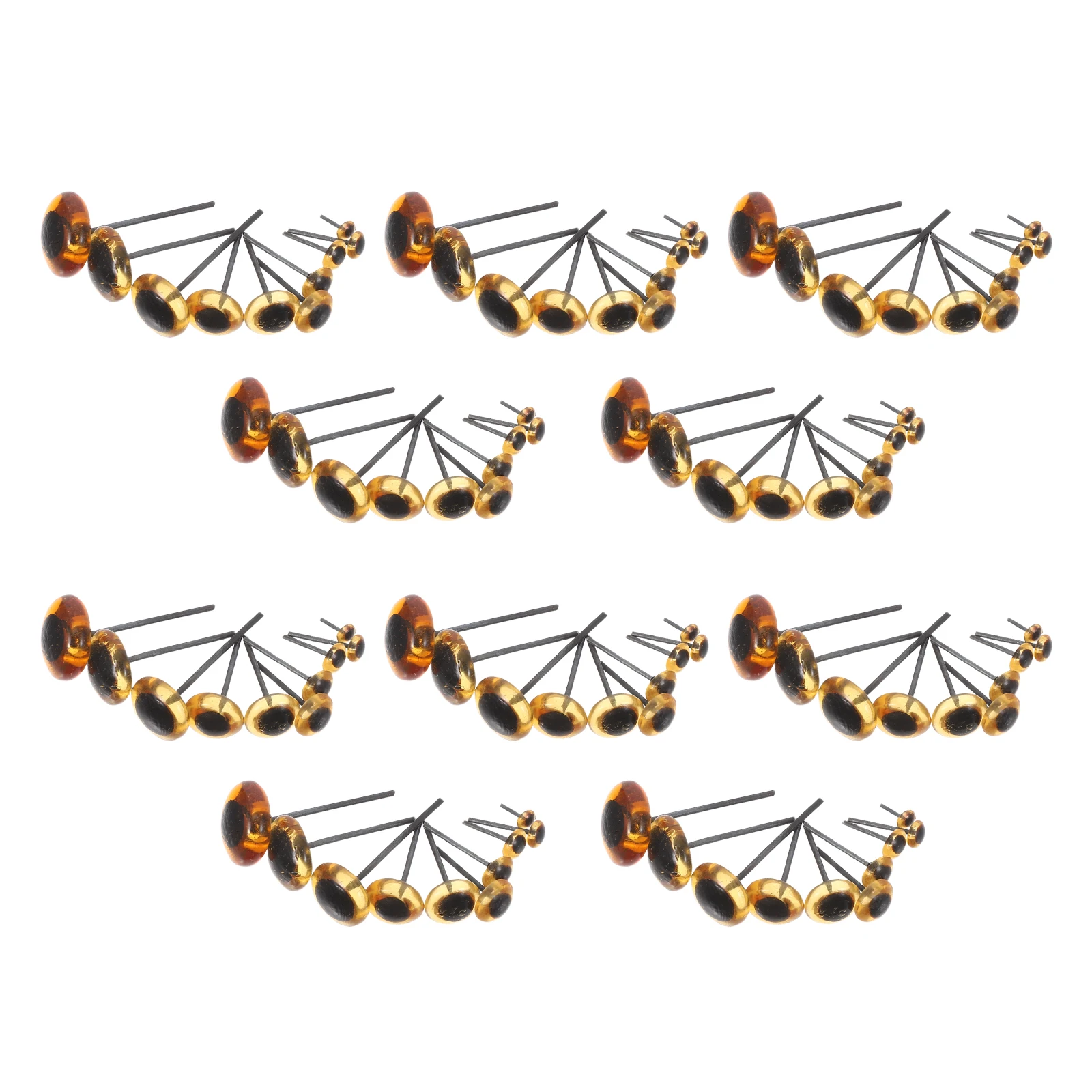 

100Pcs Needle Felting Glass Eyes Realistic Round Craft Eyeballs for Stuffed Animals Soft Handmade Safe Craft Eyes