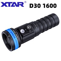 XTAR D30 1600 Diving Flashlight 1600 Lumens Multi-color LED Underwater Photography Handheld Light 100m Rechargeable Dive Torch