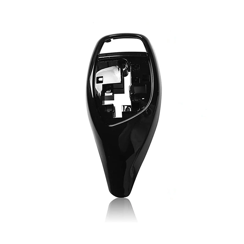 Fit For BMW 1 2 3 Series F20 F21 F22 F23 F30 F31 F06 F12 F13 Front Gear Shift Knob Lever Cover Glossy Black Carbon Fiber Style