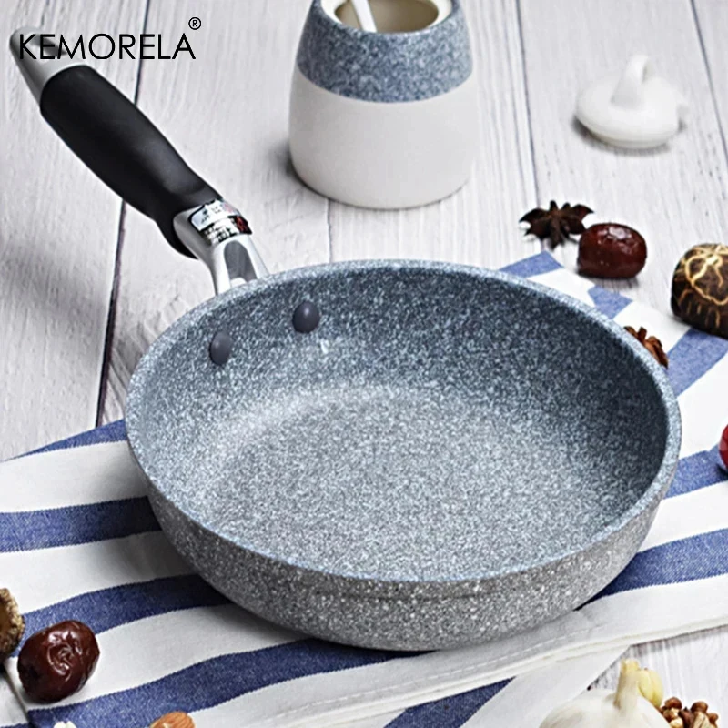 3-PCS sada z 20/26/28cm kámen hrnec non-stick fritovací kotlík wok velký hrnec indukce vařič kotlík palačinka vejce domácnost kuchyň nástroje