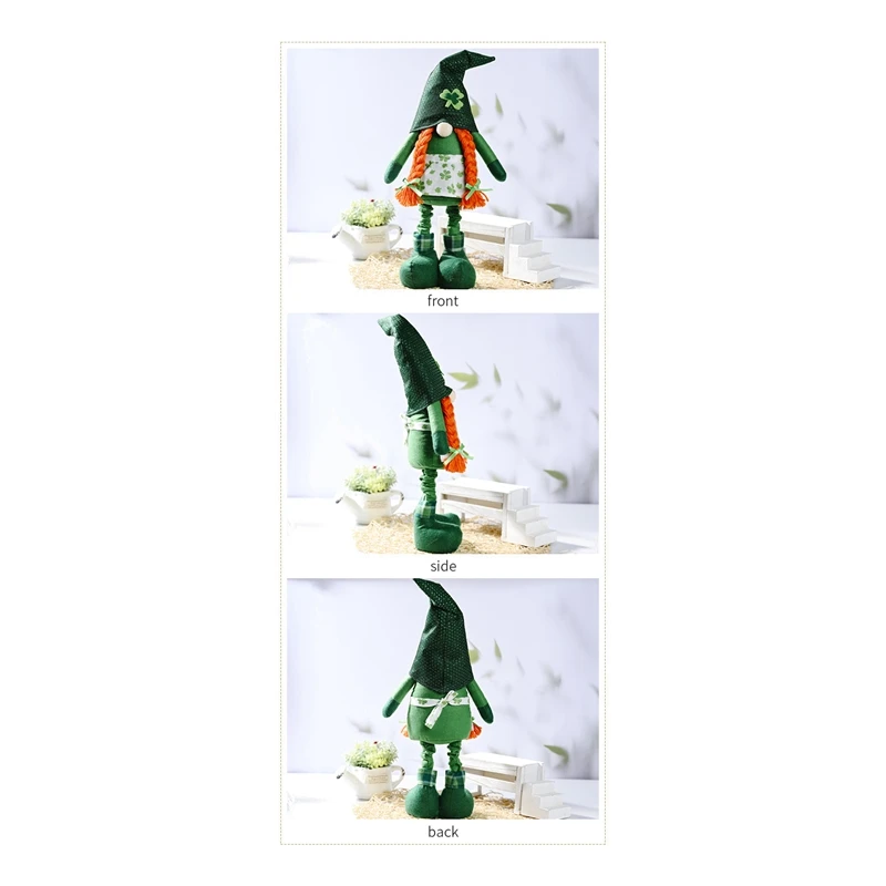 JFBL Hot Irish Gnomes St. Patrick's Day Gifts Leprechaun Nordic Swedish Spring Handmade Scandinavian Tomte Elf