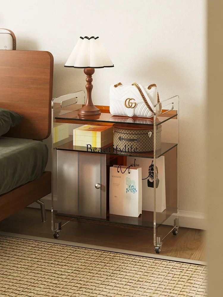 

*movable small coffee table, side cabinet next to the sofa in the living room