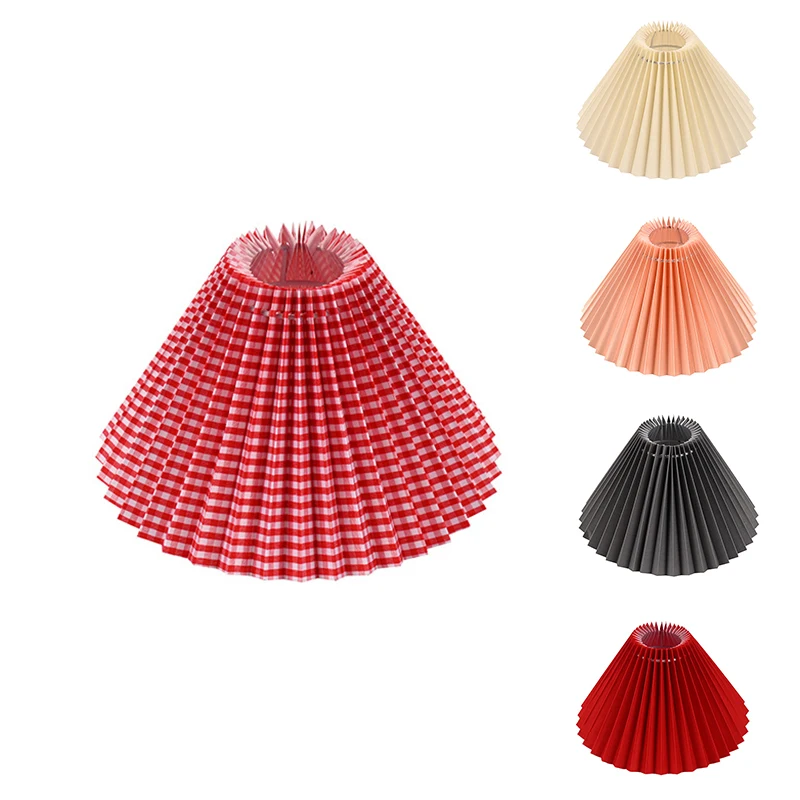 Pendant Lampshade Fabric Table Lamp Pleated Lampshade Bedroom Hotel Bottom Opening 230MM Slant Height 160MM