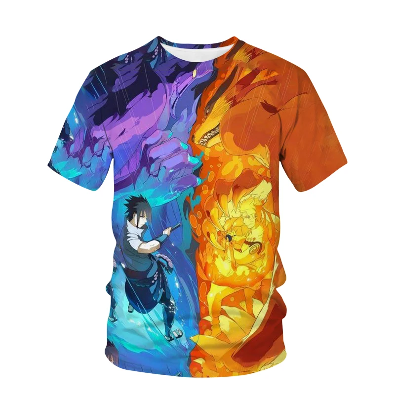 Nieuwe Cartoon Anime Naruto Kinderen T-Shirt Met Korte Mouwen Jongens T-Shirt Kids Anime T-Shirt Zomer Tops 4-14 Jaar Kinderkleding