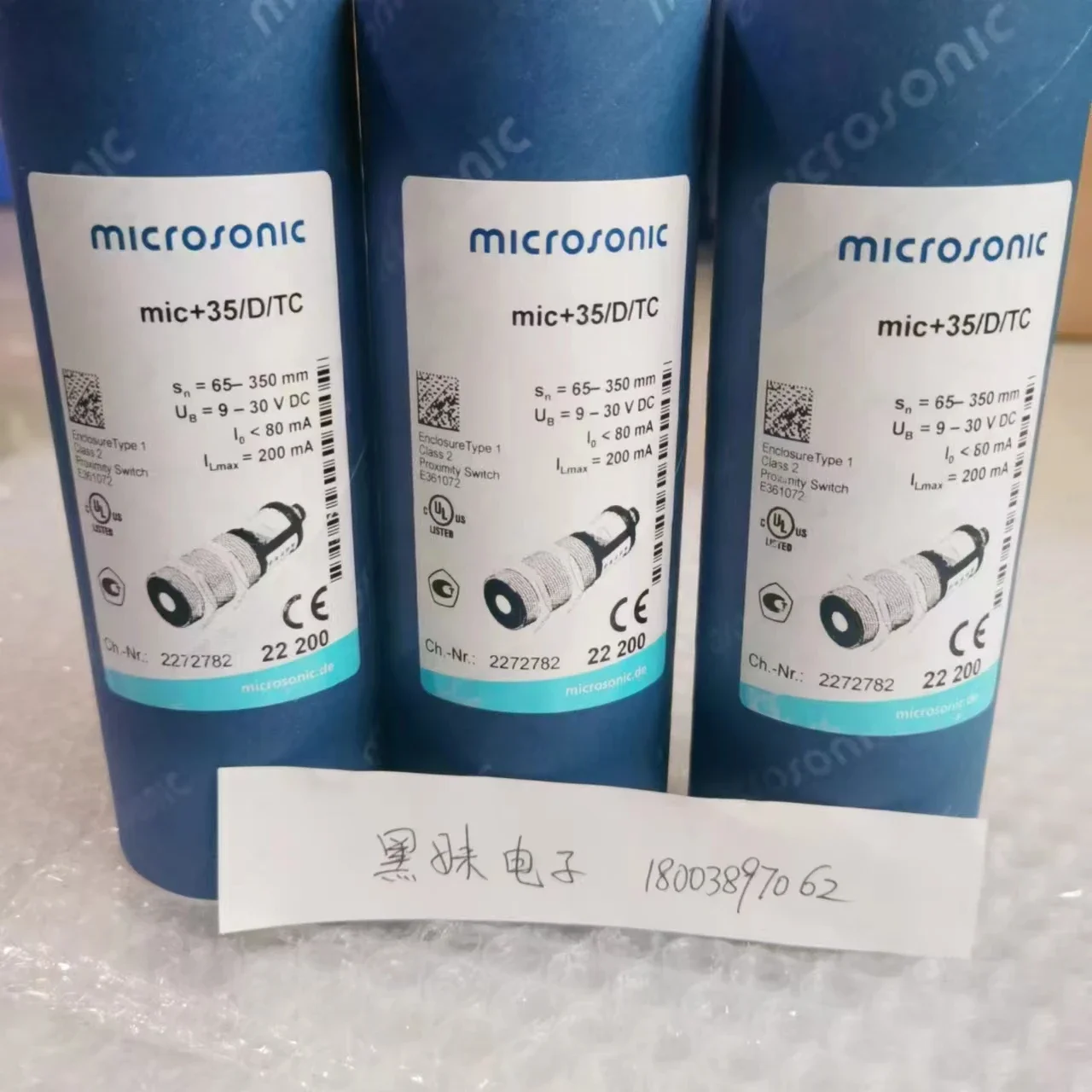 Microsonic crm + 35/IU/TC/E Ultrasonic Sensor MD RX8/00-1A Proximity Switch