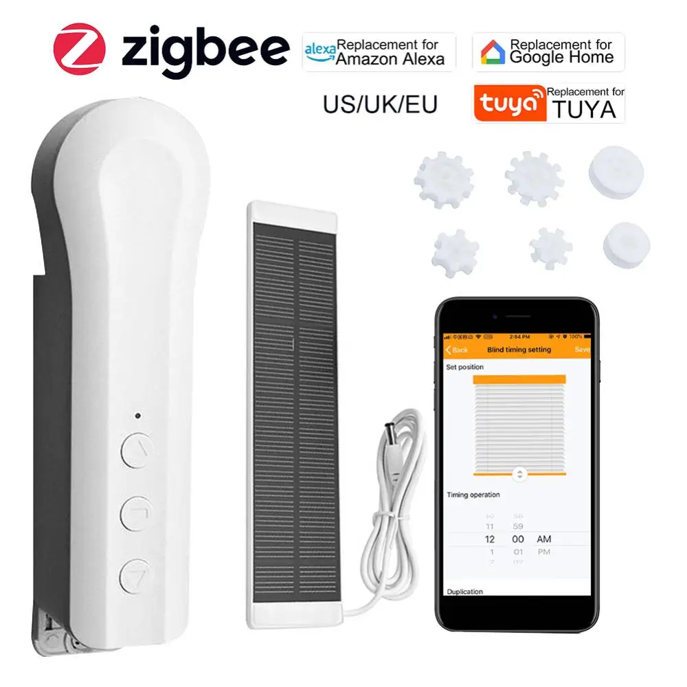 Tuya Zigbee Smart Home Blinds Drive Motor Tuya Motorized Chain Roller Control Shade Shutter Drive Motor Replacement Alexa google