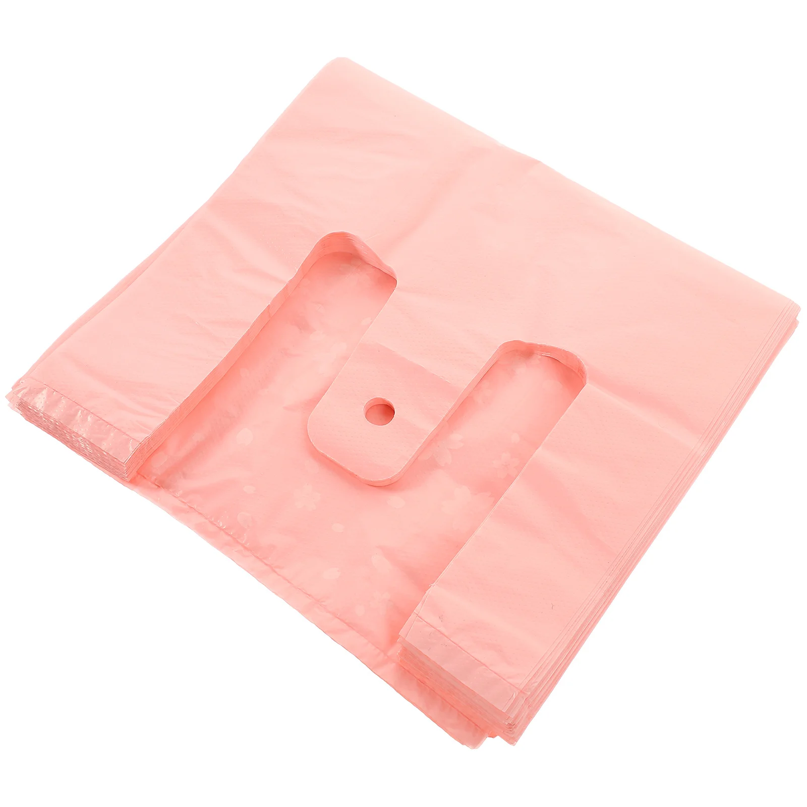 

50Pcs Shopping Vest Bags Foldable Grocery Tote Sakura Pattern Portable Reusable Grocery Pouch Large Capacity Shopping Storage