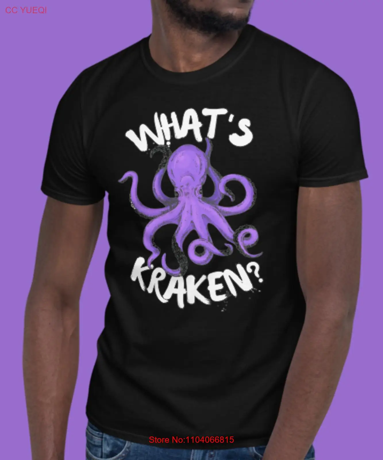 Funny Giant Octopus What's Kraken? Sea Ocean Monster Graphic Unisex T-Shirt