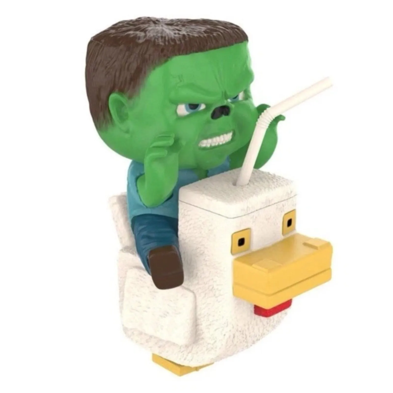 Juego de tazas y cucharas de palomitas de maíz con temática de película Zombie Chicken Knight, contenedor de aperitivos reutilizable, regalo de fiesta novedoso con diseño creativo