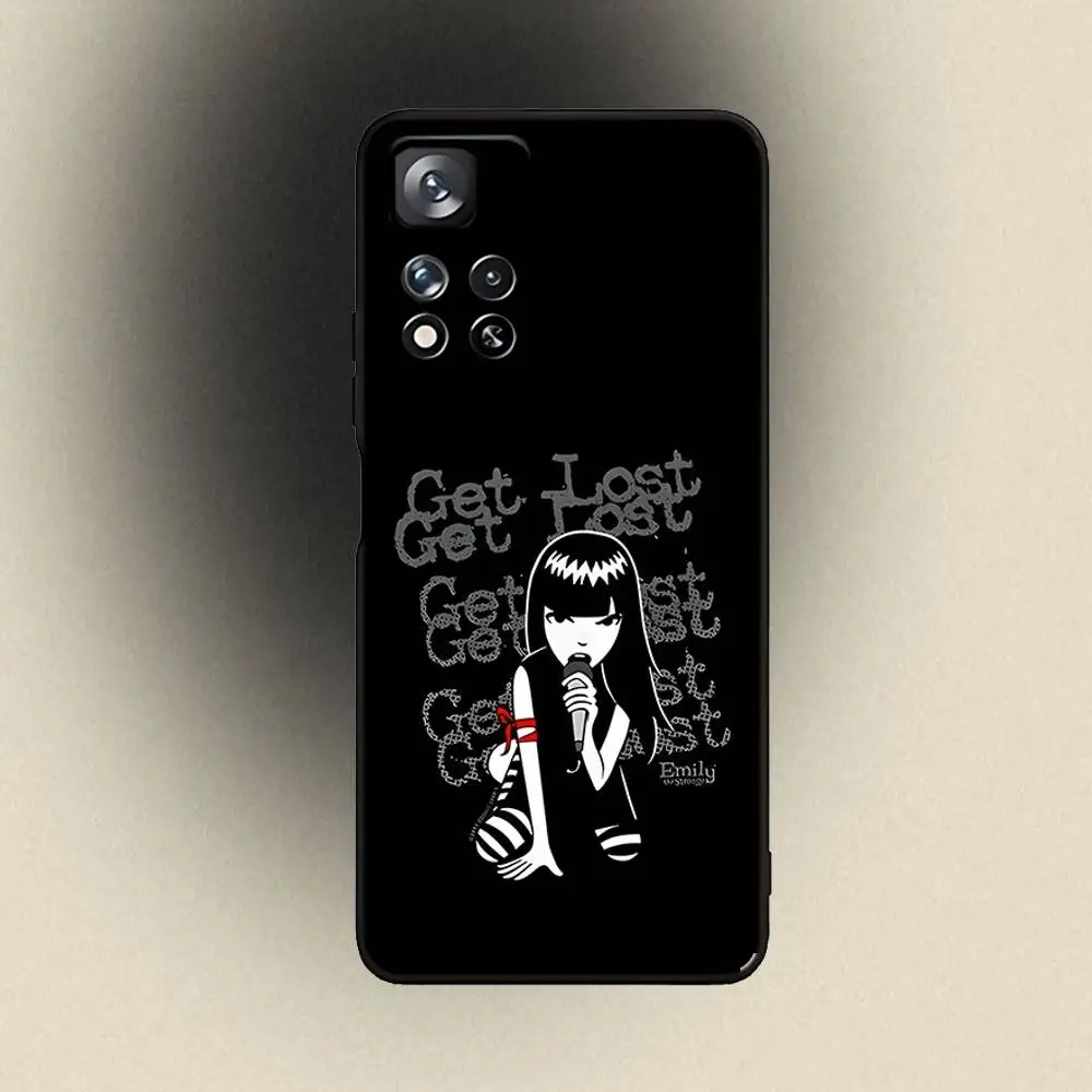 E-Emily 삼성 갤럭시 A 91,80,73,72,53,52,51,22,5G,Plus,J,Note 소프트 블랙 커버용 이상한 전화 케이스