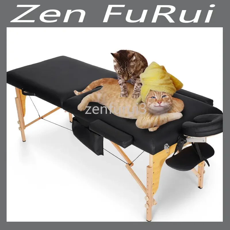 Portable Wooden Hydrotherapy Facial Massage Table Smart Table Folds