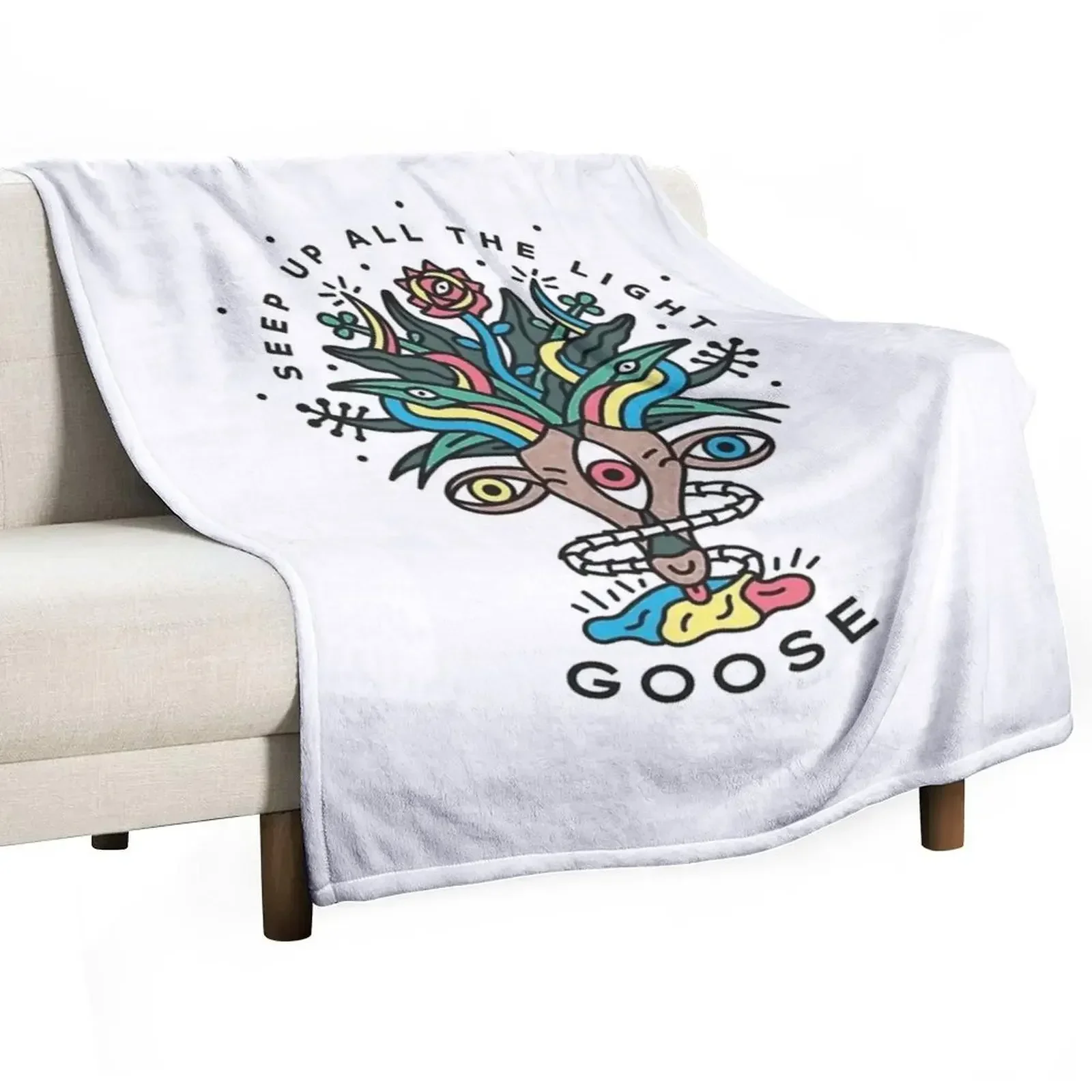 

happy seep up the light Throw Blanket For Decorative Sofa wednesday anime Thin Blankets