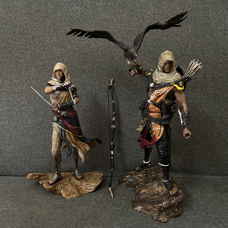 Altair Bayek Aya Figure 28cm The Legendary Conner Bayek Eden Apple of Eden Action Figure Altair Creed Origins Model Toys Gifts