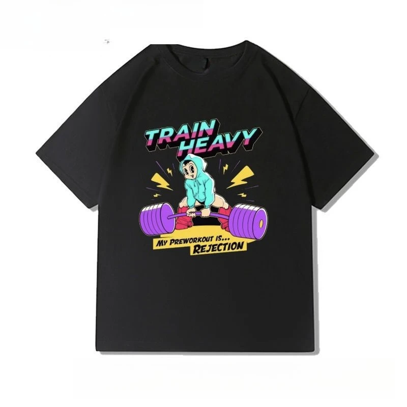 

My Nitrogen Pump Is Refuse Fitness Short Sleeve American Short Sleeve Fitness Short Sleeve Strength Lift Training Loose T-Shirt