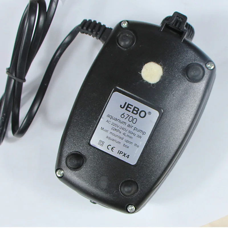 JEBO Ultra Silent Aquarium Air Pump  Compressor Oxygen pump Single & Double Outlet 220-240V Adjustable  Volume Fish