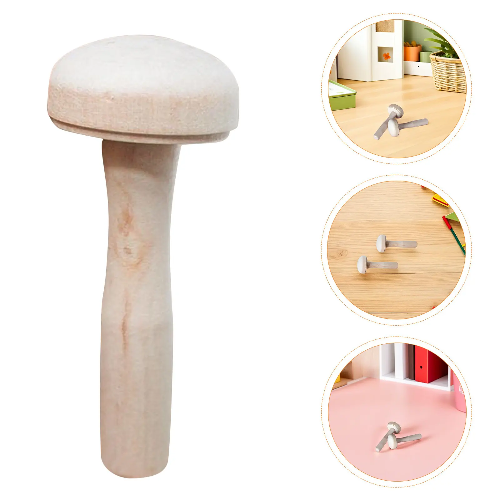 

10Pcs Wood Mushroom Ink Roller Printmaking Tool for Children Creative Drawing Rubbing Roller Home Learning Art Activity Craft