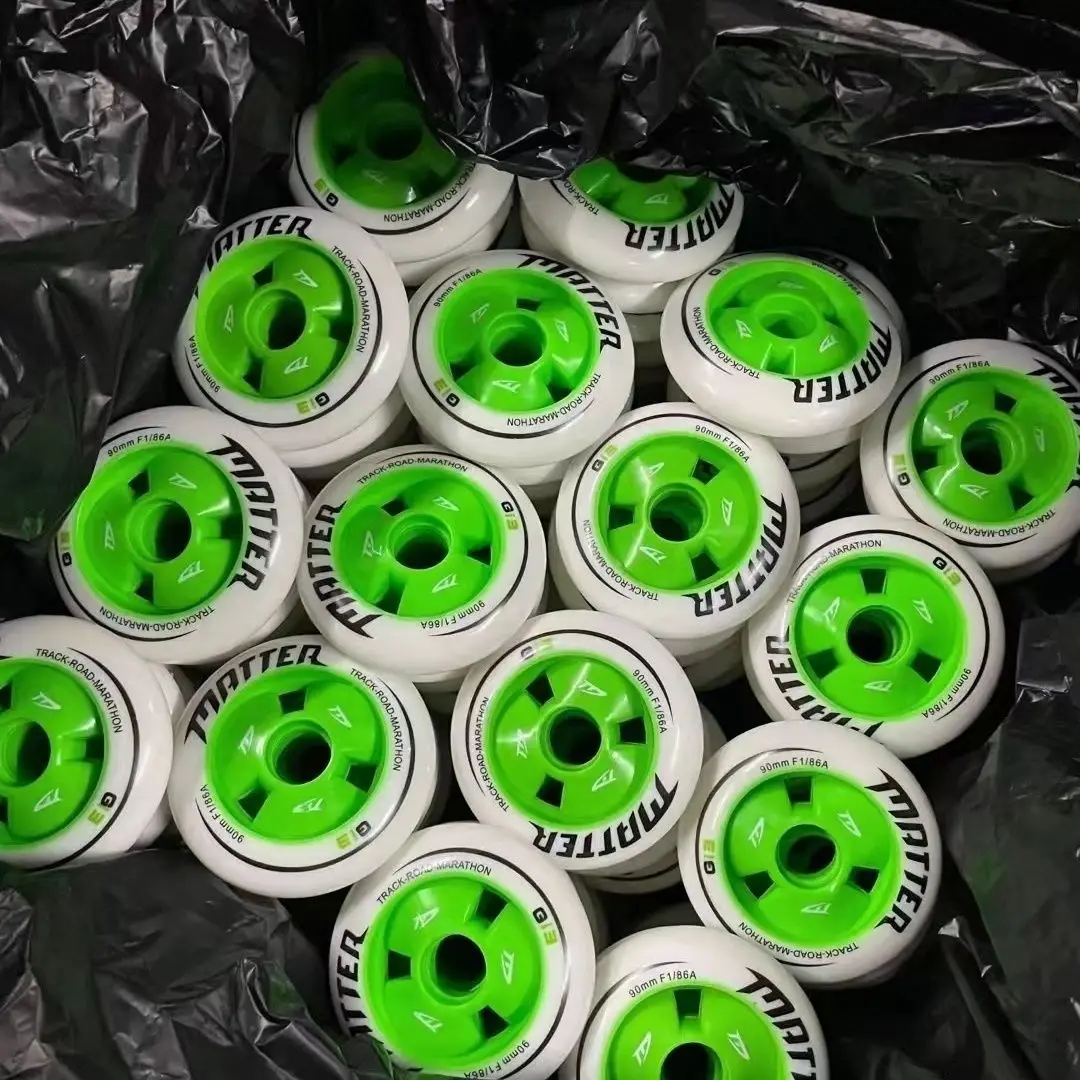 90mm/100mm/110mm Wheels Matter High Rebound Professional Speed Skates Dual Hardness Wheels Inline Roller Skates
