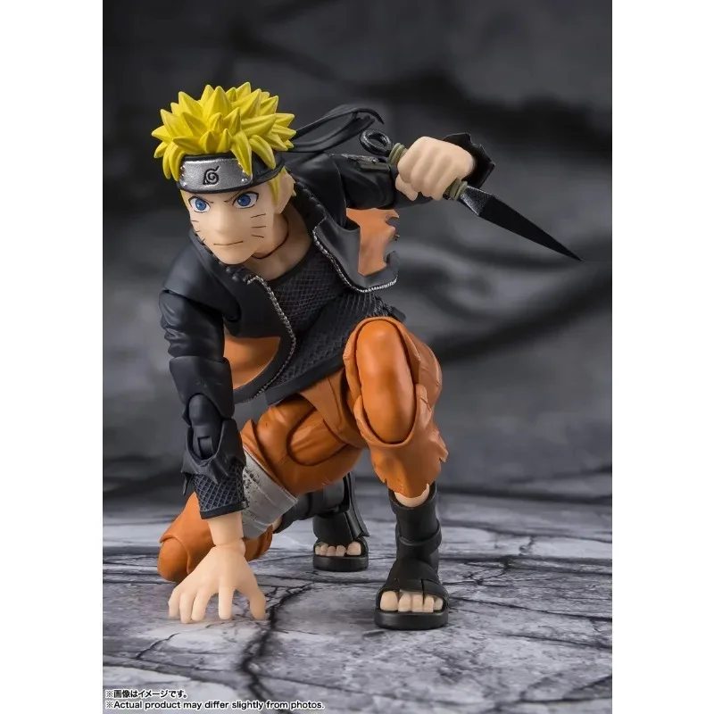 Оригинальные фигурки Bandai в наличии: SHF Наруто Узумаки - Сила объединения Саске Учиха Одинокий шиноби Аниме-фигурки игрушки модели