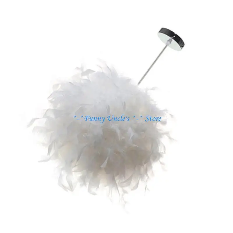 

E7CD E27 Потолочные лампы покрывают перьев текстуру люстры для любого случая