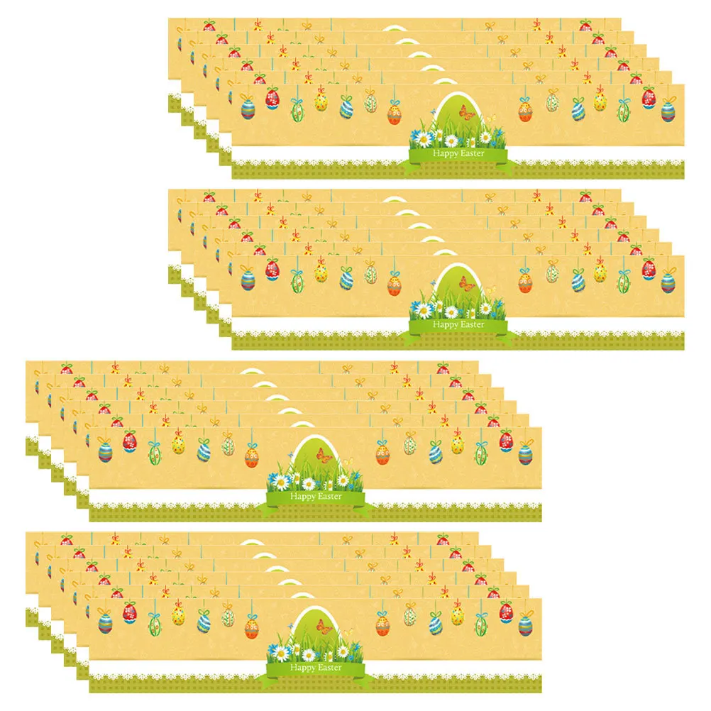 

24Pcs Easter Bottle Label Stickers Cute Bunny Egg Pattern Water Bottle Decoration Party Supplies Wine Labels for Bottles