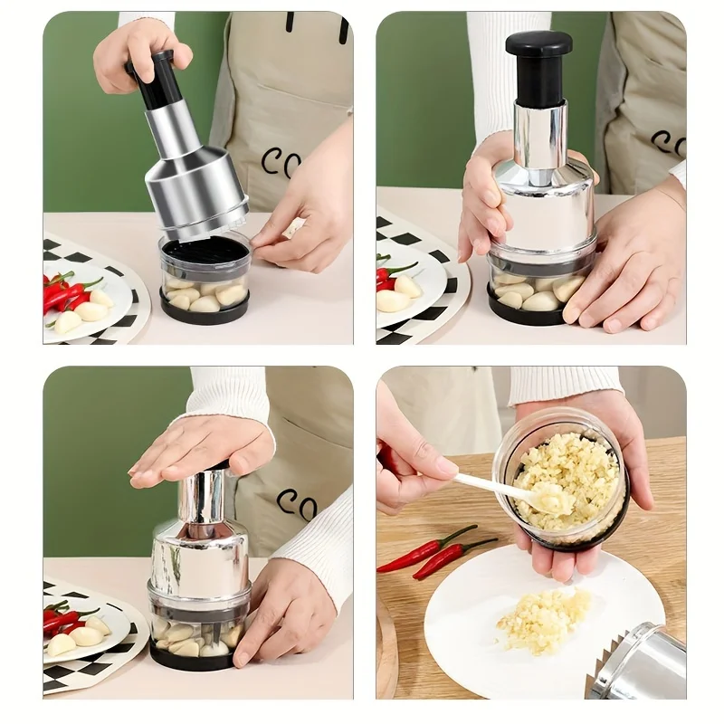 Stainless Steel Garlic Press 5