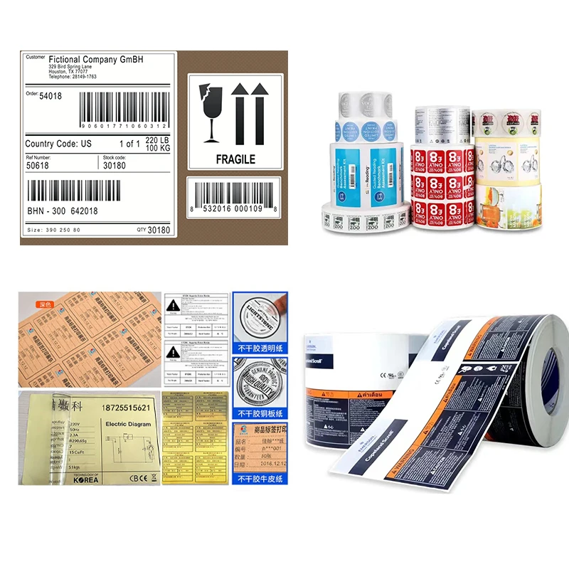 Harga Pabrik Mesin Cetak Label Kertas Digital Mesin Cetak Label Roll-to-Roll