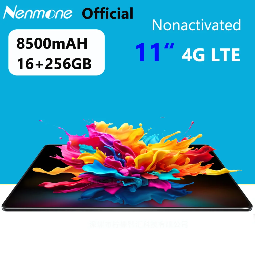 

Nenmone Tab Q11 4G LTE Tablet 11Inch 16GB RAM 256GB ROM 11" Unisoc T616 Android 15 8500mAH 4G Tablet 32MP Camera 5G WIFI Korean
