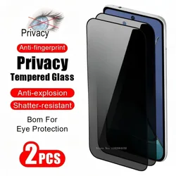 2Pcs Privacy Screen Protector For Samsung A06 A15 A16 A23 A34 A52 A53 A54 5G Tempered Glass For Samsung A05 A13 A15 A25 A35 A55