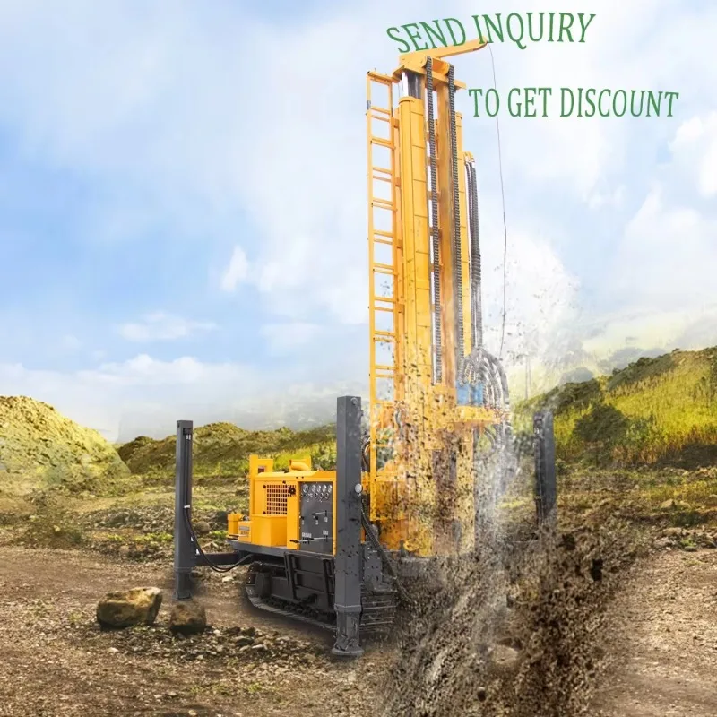 Diesel Water Well Drill Rig Portable Borehole Machine 200m Hydraulic for Farm Irrigation Rural Village Water Supply Use