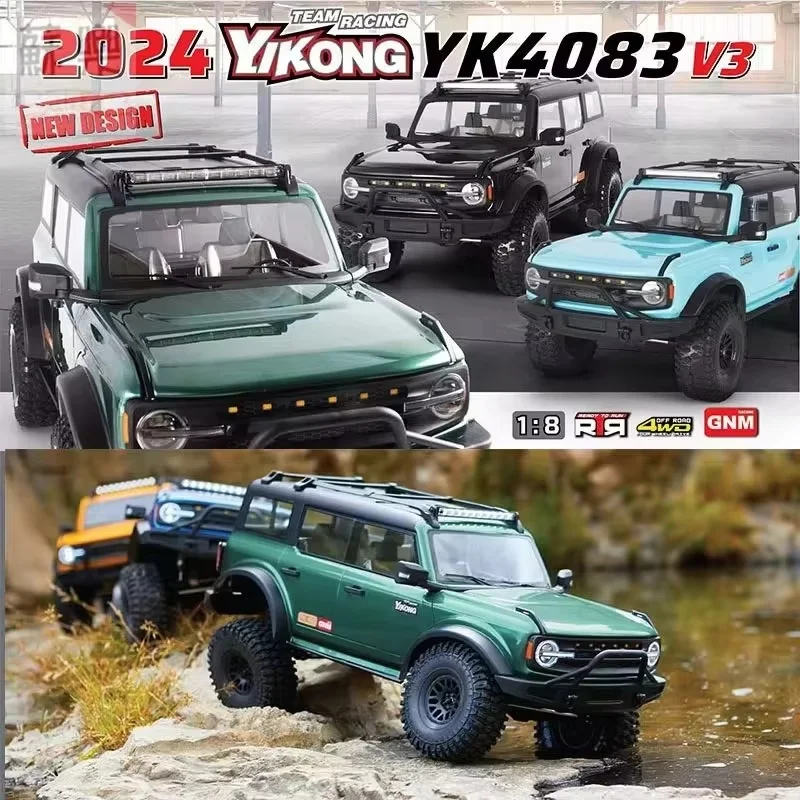 YK4083 YIKONG 4083 V3 1/8 1:8 RTR Rock Crawler RC Car 4WD 2.4GHz With Differential Lock Remote Control Model Crawler Car