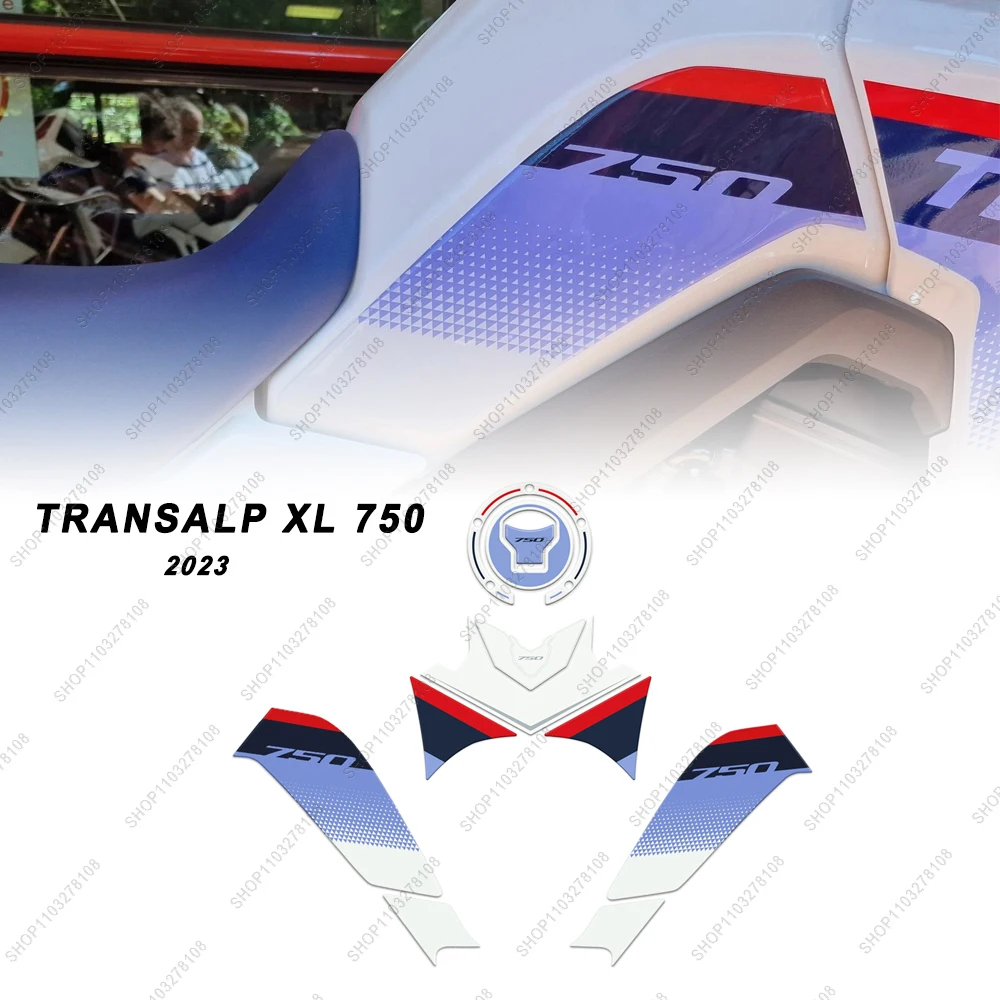 

New Transalp 3D Gel Epoxy Sticker Kit Motorcycle Tank Pad Protection Stickers Decorative Decal For Honda Transalp XL 750 2023